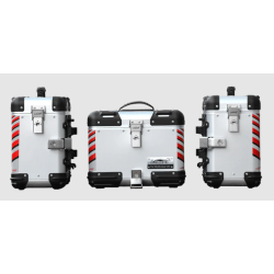 LOBOO TIBET Kufer centralny srebrny 36L + LOBOO TIBET Kufry boczne srebrne 34+34L (10.5.02341.002.21)