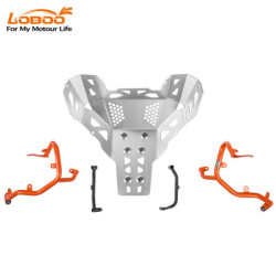 LOBOO Crash Bar dolne i osłony silnika do KTM 790 Adventure (2024-) KTM 890 Adventure (2023-) pomarańczowe