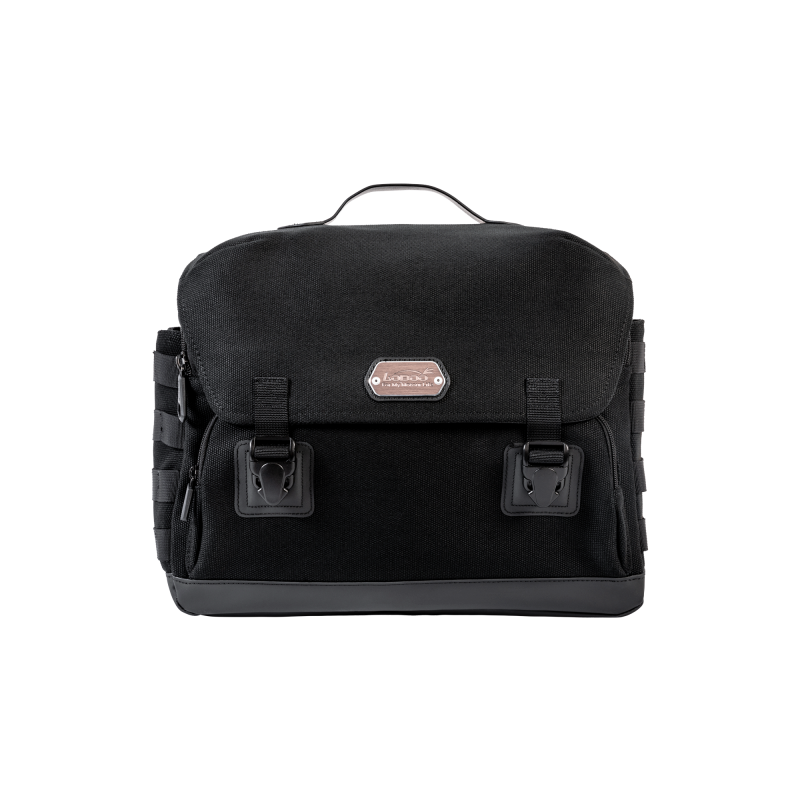 LOBOO Boczna torba Vintage czarna 12L, do montażu z BZJ01BK