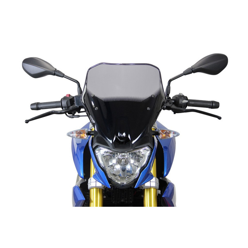 Szyba motocyklowa MRA BMW ROADSTER G 310 R 5R31 2016-, forma NRM, czarna