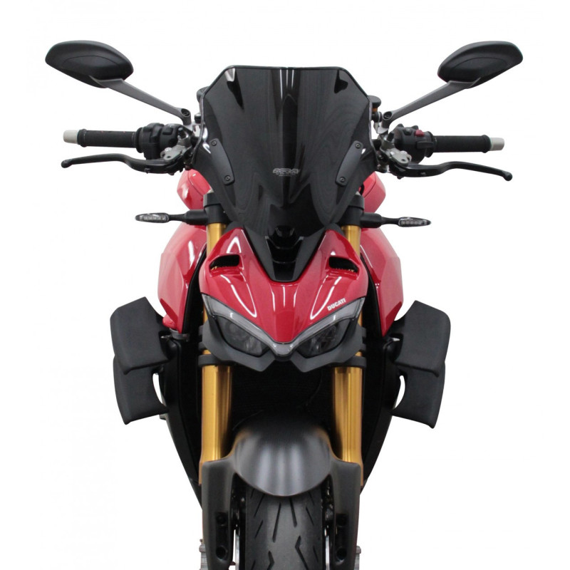 Szyba motocyklowa MRA DUCATI STREETFIGHTER V4/S 2020-2024, forma NRN, czarna