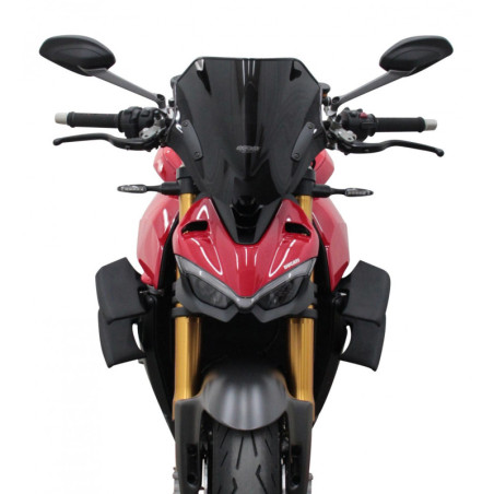 Szyba motocyklowa MRA DUCATI STREETFIGHTER V4/S 2020-2024, forma NRN, czarna