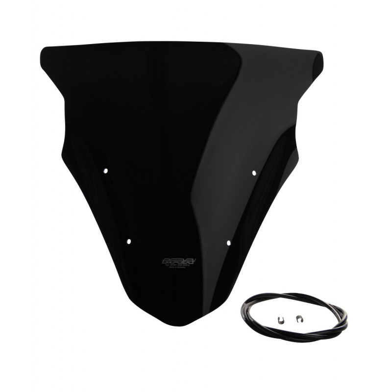 Szyba motocyklowa MRA KAWASAKI ER 6 F EX650E 2012-, forma O, czarna