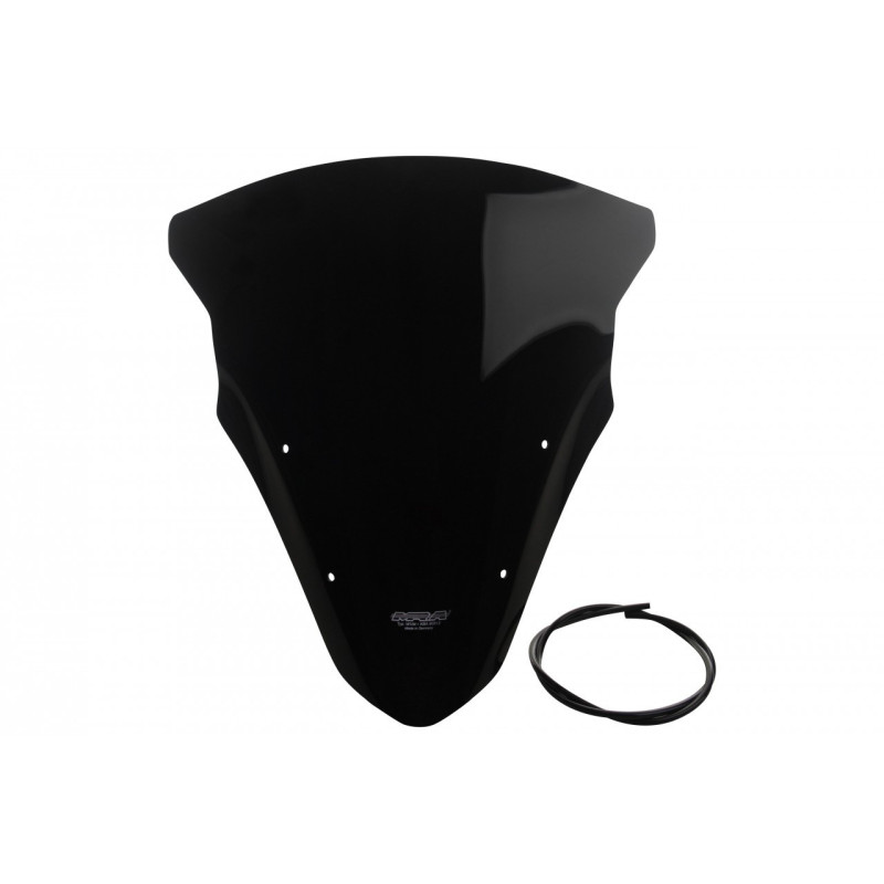 Szyba motocyklowa MRA KAWASAKI ER 6 F EX650E 2012-, forma T, czarna