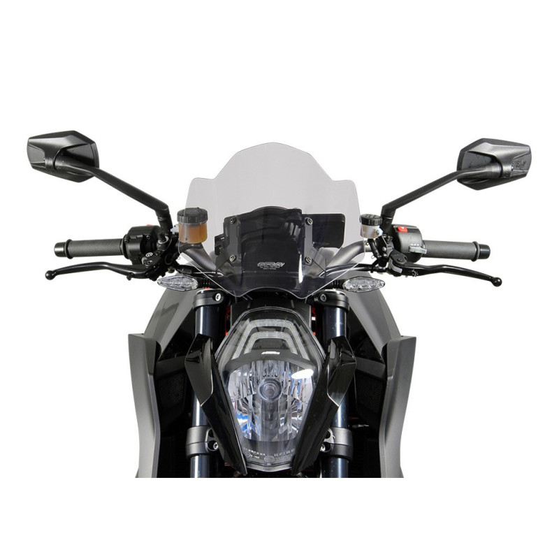 Szyba motocyklowa MRA KTM 1290 SUPER DUKE R 2013-2016, forma NRM, przyciemniana