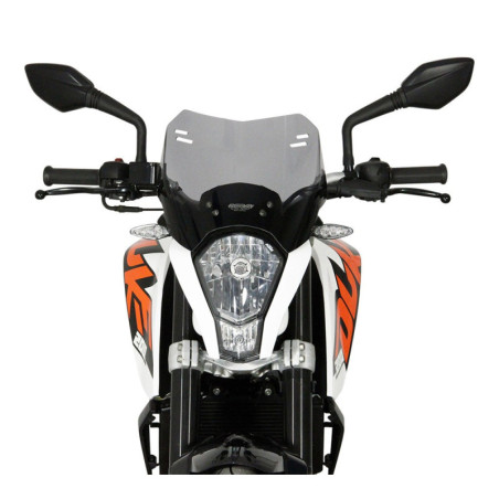 Szyba motocyklowa MRA KTM DUKE 390 -2016, forma S, czarna