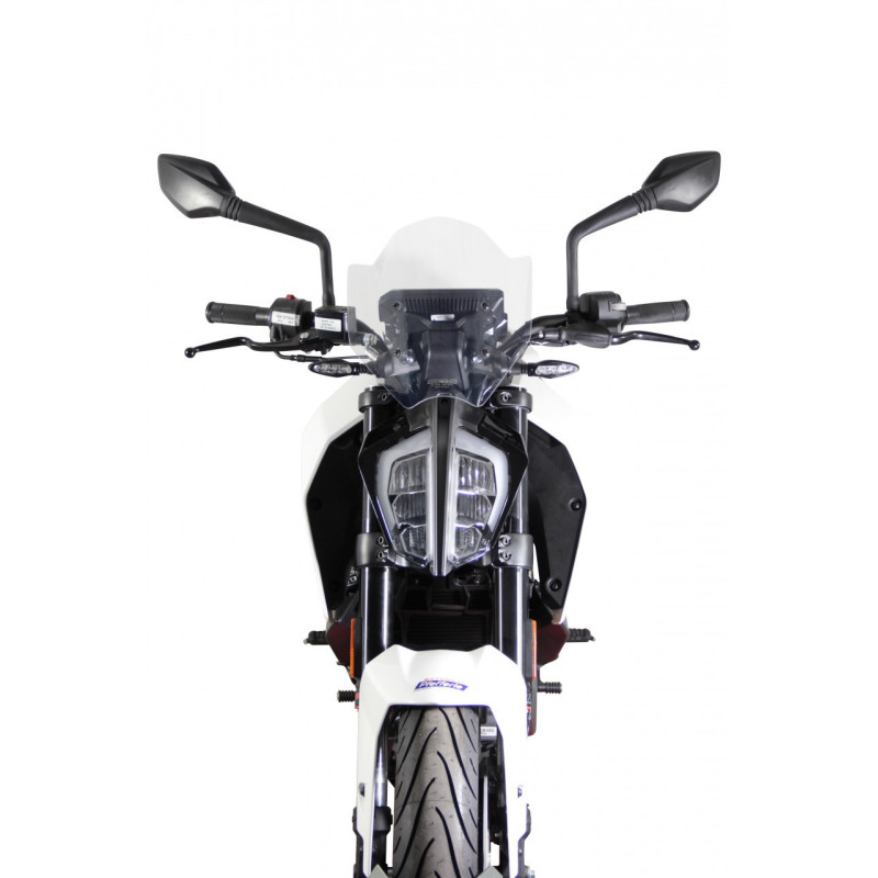 Szyba motocyklowa MRA KTM DUKE 390 2017-2019, forma NSPM, bezbarwna