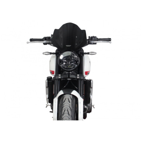 Szyba motocyklowa MRA TRIUMPH TRIDENT660 T300E 2021-, forma NSPM, czarna