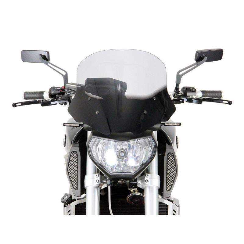 Szyba motocyklowa MRA YAMAHA MT-09 2014-2016, forma NTM, czarna