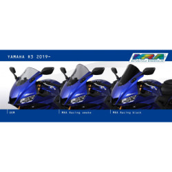 Szyba motocyklowa MRA YAMAHA YZF-R3 2019-, forma R, czarna