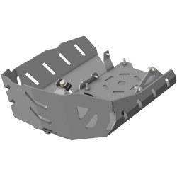 CROSSPRO PROMOCJA OSŁONA SILNIKA ALUMINIOWA BENELLI TRK 702 / 702 X '23-'24 KOLOR CZARNY (KOMPATYBILNA Z STOPKĄ CENTRALNĄ MOTOCY