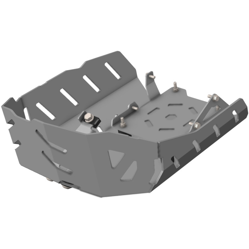 CROSSPRO PROMOCJA OSŁONA SILNIKA ALUMINIOWA BENELLI TRK 702 / 702 X '23-'24 KOLOR CZARNY (KOMPATYBILNA Z STOPKĄ CENTRALNĄ MOTOCY