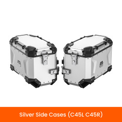 LOBOO CONQUEROR Kufry boczne srebrne 45+45L (0.5.07451.004.21)