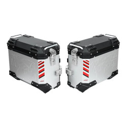 LOBOO PIKE Kufry boczne srebrne 37+37L (10.5.01371.002.21)