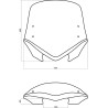 Uniwersalna szyba do motocykli bez owiewek MRA, forma VFVTZ, przyciemniana