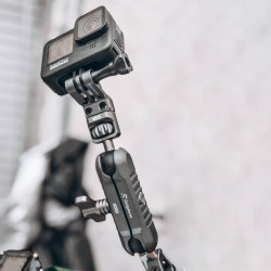 Zestaw wielofunkcyjny - uchwyt na kamerę/telefon/GoPro/licznik/lampkę montowany na kierownicę Outplorer H1000