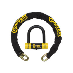AUVRAY zestaw łańcuch z kłódką XTREM MEDIUM - długość 100cm, średnica 13,5mm (klasa S.R.A.)