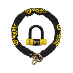 AUVRAY zestaw łańcuch z ogniwem lasso z kłódką XTREM MINI - długość 120cm, średnica 13,5mm (klasa S.R.A.)