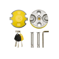 AUVRAY kotwa podłogowa podwójna - średnica trzpienia głównego 14mm