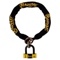 AUVRAY zestaw łańcuch typu lasso z kłódką XTREM MINI - długość 100cm, średnica 13,5mm (klasa S.R.A.)