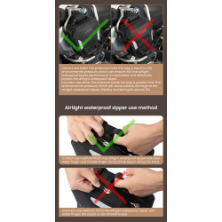 LOBOO WANDERER Wodoodporne (IPX6) torby boczne 6L (para) montowane na gmole, czarne