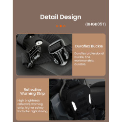 LOBOO WANDERER Wodoodporne (IPX6) torby boczne 6L (para) montowane na gmole, czarne