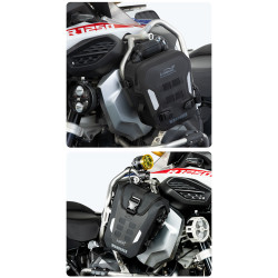 LOBOO WANDERER Wodoodporne (IPX6) torby boczne 6L (para) montowane na gmole, czarne