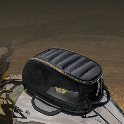 LOBOO Vintage Tank Bag magnetyczny 3,5L, retro design, czarny