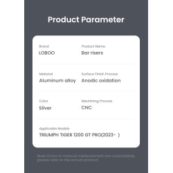 LOBOO Podwyższenie kierownicy do Triumph Tiger1200GT PRO (2023-) (10.3.02921.001.21)