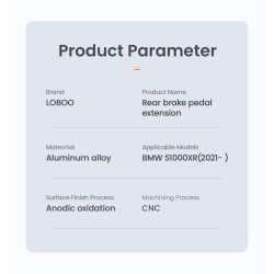 LOBOO Szerokie podnóżki do BMW G310GS, F750GS, F850GS, S1000XR, RI200GS, R1200GS, R1250GS, R1250GS Adventure, R1300GS (10.3.0401