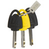 AUVRAY blokada na tarczę z alarmem B-LOCK 06 - żółto-czarna, średnica bolca 6mm