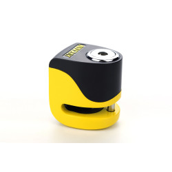 AUVRAY skuterowa blokada na tarczę z alarmem B-LOCK 06 MINI - żółto-czarna, średnica bolca 5,5mm