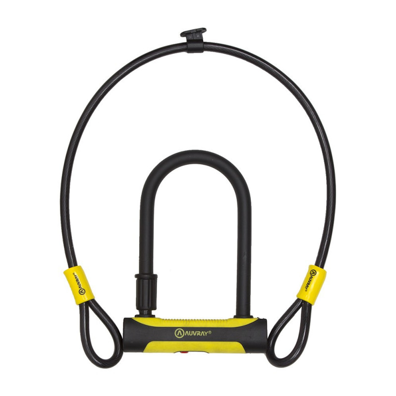 AUVRAY zapięcie U-LOCK U-ROC z linką 100cm - 180 x 245mm, średnica bolca 14mm, średnica linki 12mm