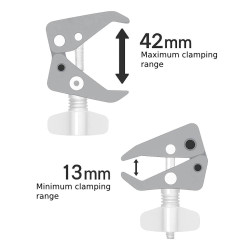 Uniwersalny zacisk do montażu uchwytu Clamp Mount (13-42mm) Outplorer CM10