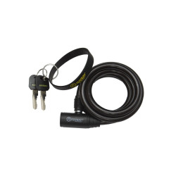 AUVRAY CITY linka spiralna z zamkiem - długość 150cm, średnica 10mm + opaska do kluczy