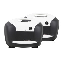 Kufry boczne Hepco & Becker Journey white (czarno-białe, 2x 42 litry)