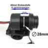 Podwójne gniazdo USB do motocykli 12-24V, do kierownicy 22 mm / 25 mm