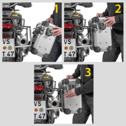 ZEGA Evo zestaw aluminiowych kufrów bocznych do BMW R1250GS/ R1250GS Adventure/ R1200GS (LC)/ R1200GS Adventure (LC)