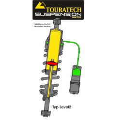 Amortyzator Touratech Suspension do BMW F800GS od 2013 roku typu Level2/ExploreHP