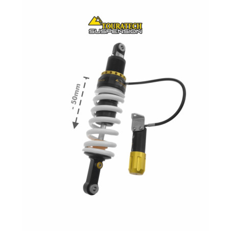 Amortyzator obniżający Touratech Suspension (-50 mm) do BMW F800GS/F800GS Adventure od 2013 roku, typ Level2/ExploreHP