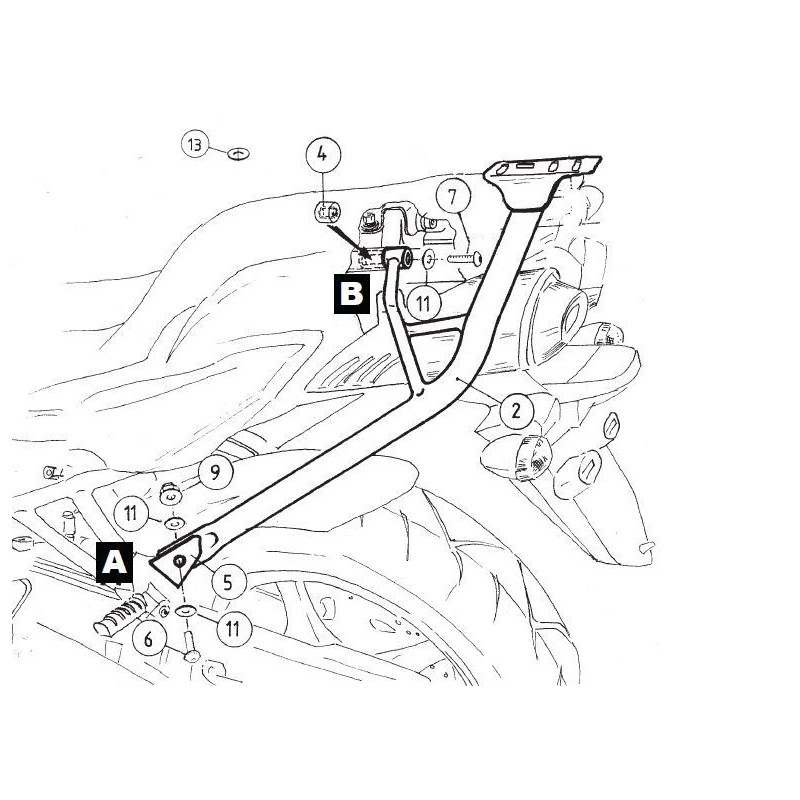 Stelaż Hepco&Becker Alurack do Yamaha FZ 6 / Fazer [2004-2006]