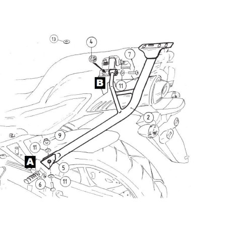 Stelaż Hepco&Becker Alurack do Yamaha FZ 6 / Fazer [2004-2006]