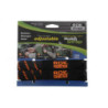 Pasy mocujące Rokstraps STRAP IT™ Motorbike Regulowane - czarno-pomarańczowe-