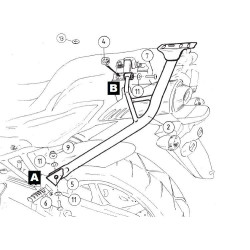 Stelaż Hepco&Becker Alurack do Yamaha FZ 6 / Fazer [2007-2009]