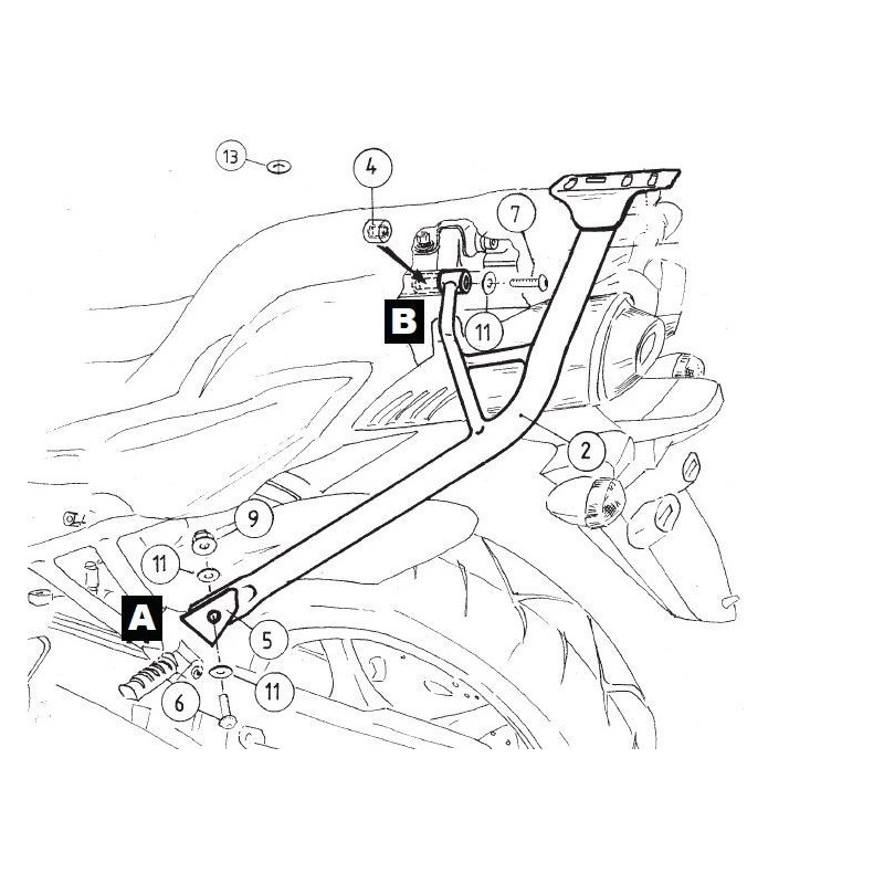 Stelaż Hepco&Becker Alurack do Yamaha FZ 6 / Fazer [2007-2009]