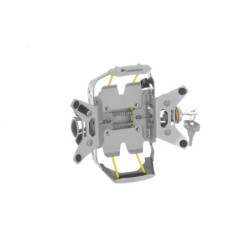 Uchwyt nawigacji Garmin ZUMO 590 /595 LM - zamykany- , srebrny, aluminium anodowane w kolorze naturalnym