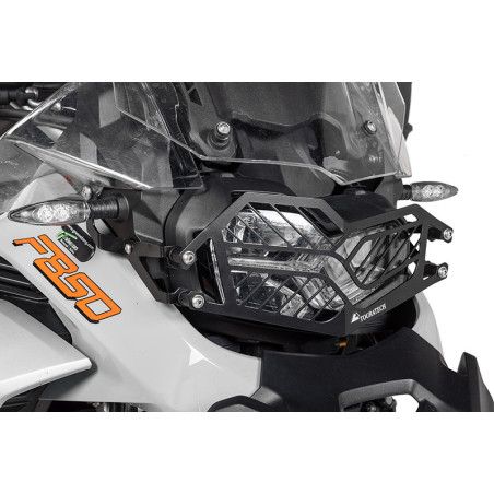 Osłona reflektora ze stali nierdzewnej w kolorze czarnym z szybkim zapięciem do BMW F900GS Adventure/ F850GS Adventure - TYLKO