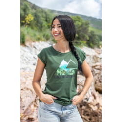 Koszulka damska „Triangle View”, khaki