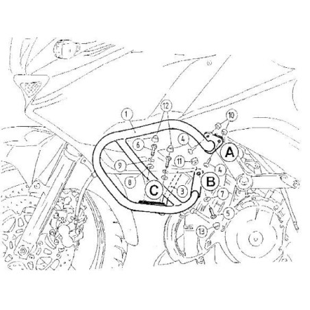 Gmole Hepco&Becker do Kawasaki KLV 1000 [2004-2005]