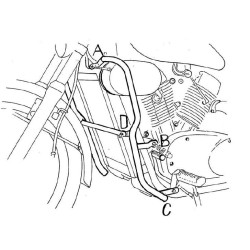 Gmole Hepco&Becker do Kawasaki VN1500 / VN1500/SE